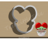 Baby Yoda In Heart Spaceship Cookie Cutter. Star War Cookie Cutter. Valentine's Day Cookie Cutter