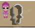 Sugar Queen Doll Full Body Cookie Cutter. LOL Dolls Cookie Cutter. Unicorn Cookie Cutter