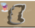 Stacked Teacup Cookie Cutter. Alice in Wonderland Cookie Cutter