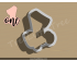Lettered Number One Cookie Cutter. Number Cookie Cutter