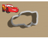 Lightning McQueen Cookie Cutter. Disney Cookie Cutter. Cartoon Cookie Cutter