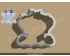 Sitting Elephant With Floral Crown Cookie Cutter. Animal Cookie Cutter