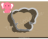 Sitting Elephant Cookie Cutter. Animal Cookie Cutter