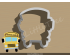 School Bus Front Cookie Cutter. Car Cookie Cutter