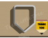 Pencil Notepad Plaque Cookie Cutter. School/Grad Cookie Cutter