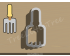 Hand Rake Cookie Cutter. Garden Theme Cookie Cutter