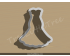 Wedding Dress Style 10 Cookie Cutter. Wedding Cookie Cutter