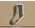 Sock Style 2 Cookie Cutter. Unique Cookie Cutter