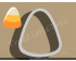 Candy Corn Cookie Cutter. Halloween Cookie Cutter. 