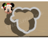Christmas Mickey Head Cookie Cutter. Christmas Cookie Cutter.  Cartoon Cookie Cutter