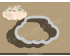 Floral Plaque Cookie Cutter. Unique Cookie Cutter. 