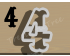 Carnival Number Four Cookie Cutter. Number Cookie Cutter