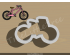 Bicycle Hat Cookie Cutter. Transportation Cookie Cutter