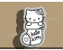 Christmas Hello Kitty Stocking Cookie Cutter. Christmas Cookie Cutter. 