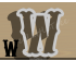 Carnival Letter W Cookie Cutter. Alphabet Cookie Cutter