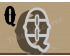 Carnival Letter Q Cookie Cutter. Alphabet Cookie Cutter