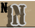Carnival Letter N Cookie Cutter. Alphabet Cookie Cutter
