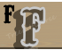 Carnival Letter F Cookie Cutter. Alphabet Cookie Cutter