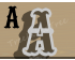 Carnival Letter A Cookie Cutter. Alphabet Cookie Cutter