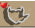 Evil Heart Cookie Cutter. Valentine's day Cookie Cutter