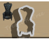 High Back Throne Chair Cookie Cutter. Furniture Cookie Cutter