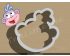 Dora Monkey Cookie Cutter. Cartoon Cookie Cutter. Dora the Explorer Cookie Cutter