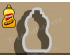 Mustard Bottle Cookie Cutter. Summer Season Cookie Cutter. BBQ Cookie Cutter