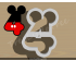 Mickey Number Four Cookie Cutter. Number Cookie Cutter