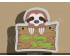 Sloth Plaque Cookie Cutter. Animal Cookie Cutter
