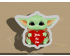Yoda The One Cookie Cutter. Valentine's day Cookie Cutter. Star War Cookie Cutter