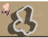 Lettered Number One Cookie Cutter. Number Cookie Cutter