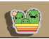 Cactus Family Cookie Cutter. Plant Cookie Cutter