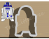 R2D2 Cookie Cutter. Star Wars Cookie Cutter