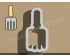 Hand Rake Cookie Cutter. Garden Theme Cookie Cutter