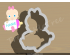 Baby with Milk Bottle Plaque Cookie Cutter. Baby Shower Cookie Cutter