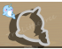 Narwhal Style 2 Cookie Cutter.  Animal Cookie Cutter