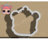 Center Stage Cookie Cutter. LOL Dolls Cookie Cutter