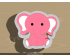 Sitting Elephant Cookie Cutter. Animal Cookie Cutter
