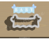 Baby Banner Cookie Cutter. Baby Shower Cookie Cutter