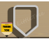 Pencil Notepad Plaque Cookie Cutter. School/Grad Cookie Cutter