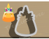 Candy Corn Unicorn Cookie Cutter. Halloween Cookie Cutter. Unicorn Cookie Cutter.