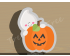Pumpkin with Boo Cookie Cutter. Halloween Cookie Cutter. 