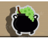 Witch Pot Cookie Cutter. Halloween Cookie Cutter. 