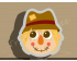 Cute Scarecrow Head Cookie Cutter. Fall Season Cookie Cutter. Halloween Cookie Cutter