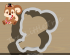 Christmas Squirrel Cookie Cutter. Christmas Cookie Cutter.  Animal Cookie Cutter
