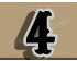 Carnival Number Four Cookie Cutter. Number Cookie Cutter
