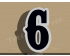 Carnival Number Six Cookie Cutter. Number Cookie Cutter