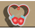 Mitten Heart Plaque Cookie Cutter. Christmas Cookie Cutter