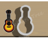 Guitar Cookie Cutter. Musical Instruments cookie cutter