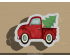 Truck with Christmas Tree Cookie Cutter. Christmas Cookie Cutter